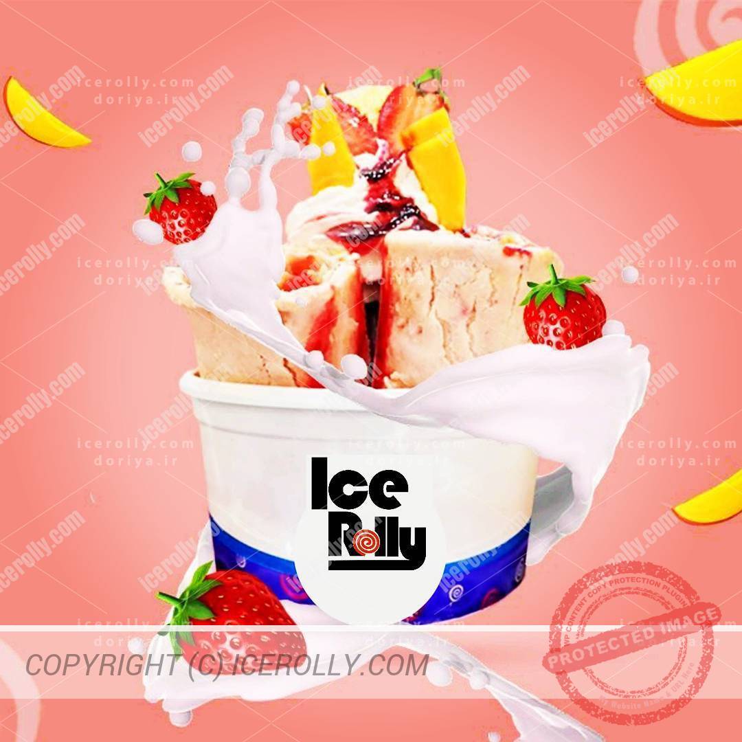 بستنی آیس رولی
